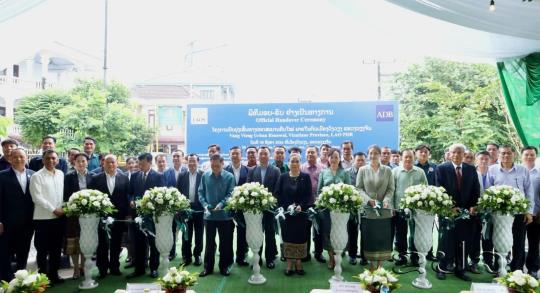 Vang Vieng Urban Road Improvement Project Handed over